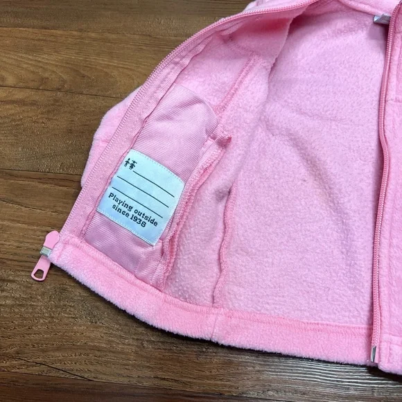 Columbia baby girl Pink Fleece jacket 6-12 months - Picture 6 of 7